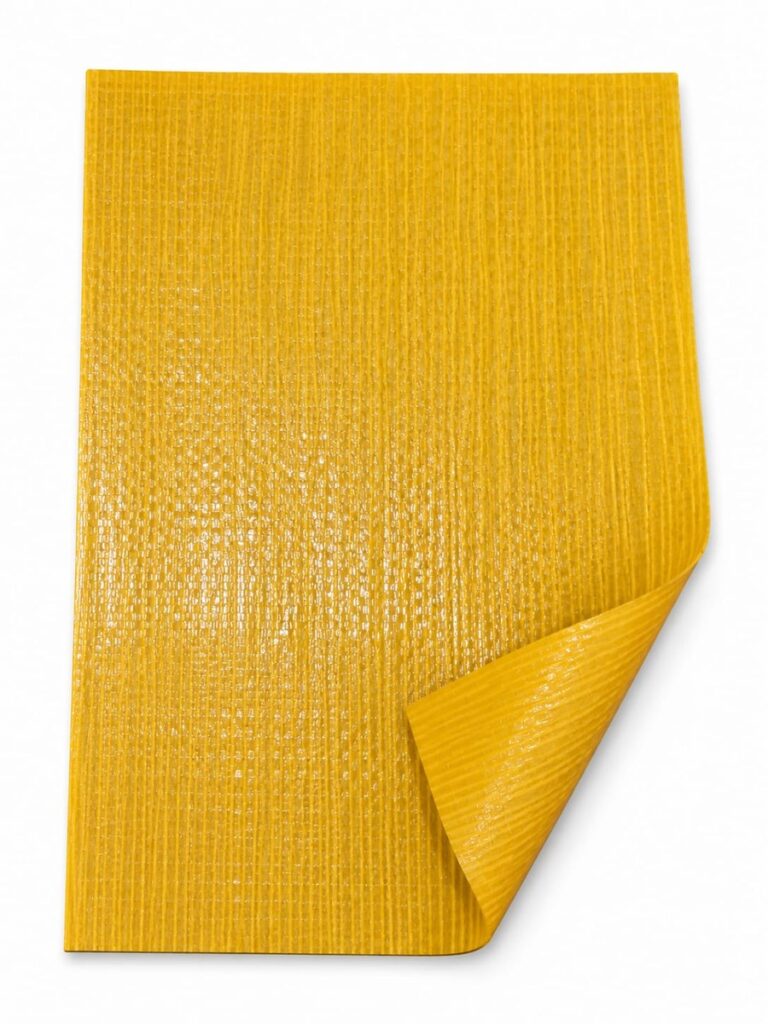 Cortina Laminada Amarela Dupla 140 Micras