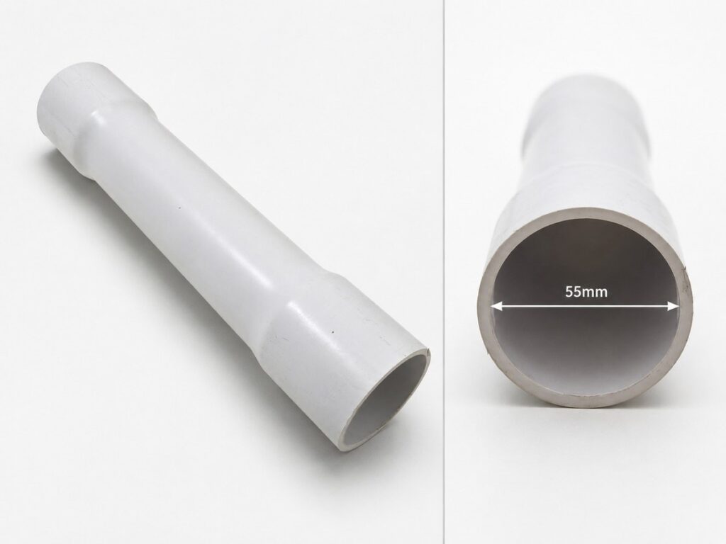 Luva PVC 30cm 55mm